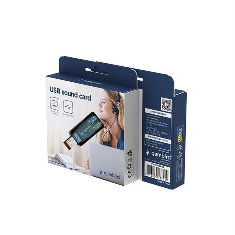 Gembird Karta dźwiękowa zewnętrzna VIRTUS 2 USB