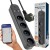Gembird Inteligentna listwa zasilająca Tuya 4xFR 2xUSB-A 1xUSB-C Czarna