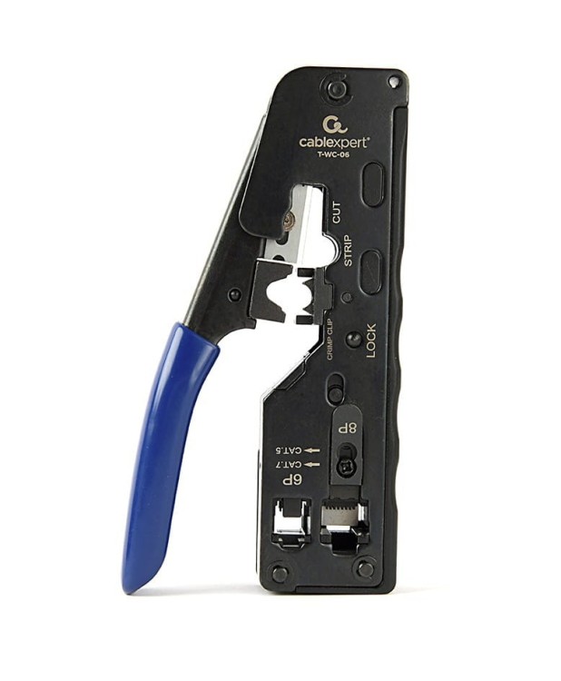 Gembird Uniwersalna zaciskarka wtyków RJ45 / RJ12 / RJ11/ Pass-through