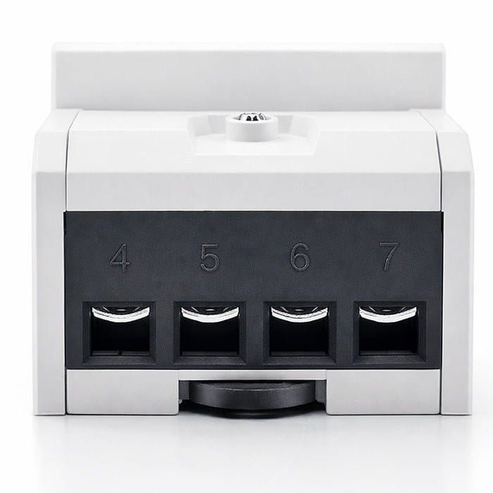 Qoltec Trójfazowy elektroniczny licznik z resetem | miernik zużycia energii na szynę DIN | 400V | 100A | LCD | LED | 4P