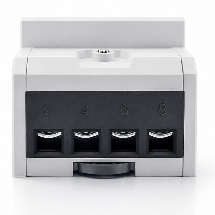 Qoltec Trójfazowy elektroniczny licznik z resetem | miernik zużycia energii na szynę DIN | 400V | 100A | LCD | LED | 4P