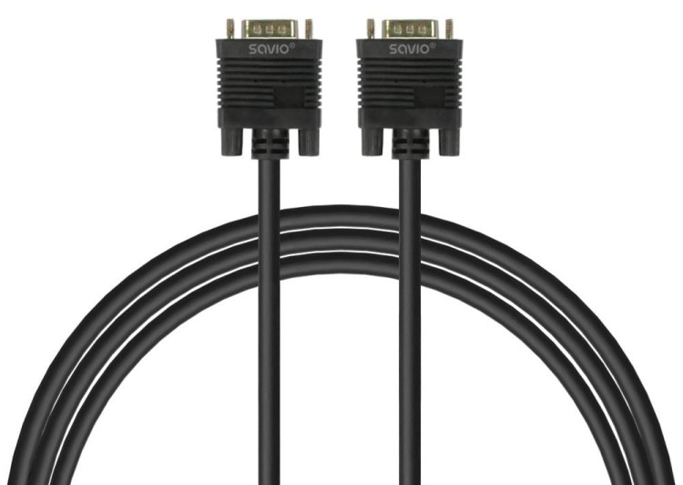 Savio Kabel VGA (M )- VGA (M) ekranowany 2 feryty CL-202