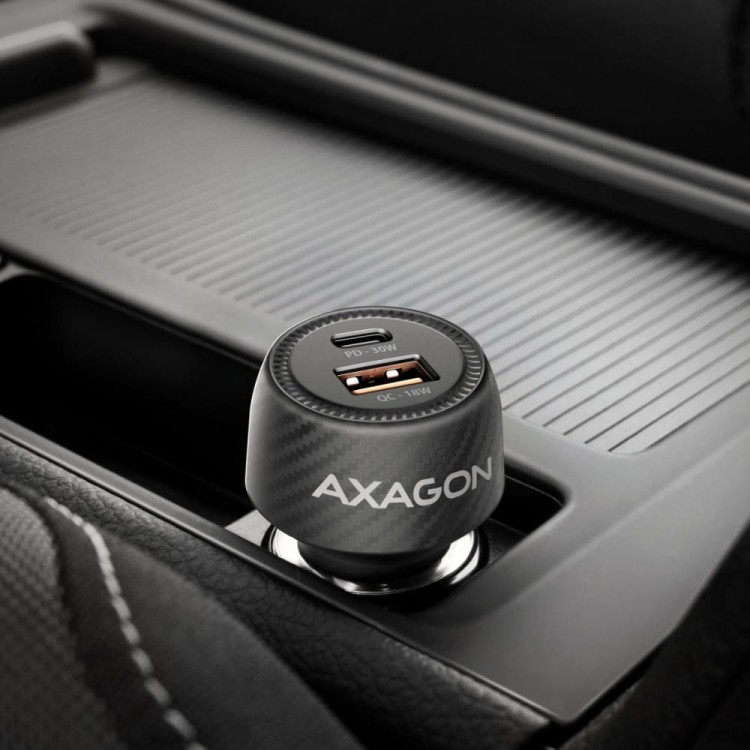 AXAGON Ładowarka samochodowa PWC-PQ48 48W z 2 portami, PD3.0, QC4+