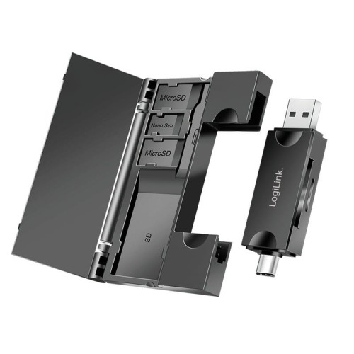 LogiLink Czytnik kart USB3.2 Gen 1, SD/microSD
