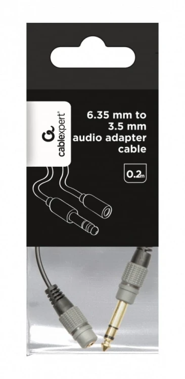 Gembird Adapter audio kabel 0,2m od 3,5mm do 6,35mm