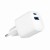 Gembird Szybka ładowarka USB z 2 portami i gniazdem AC, 20W, biała