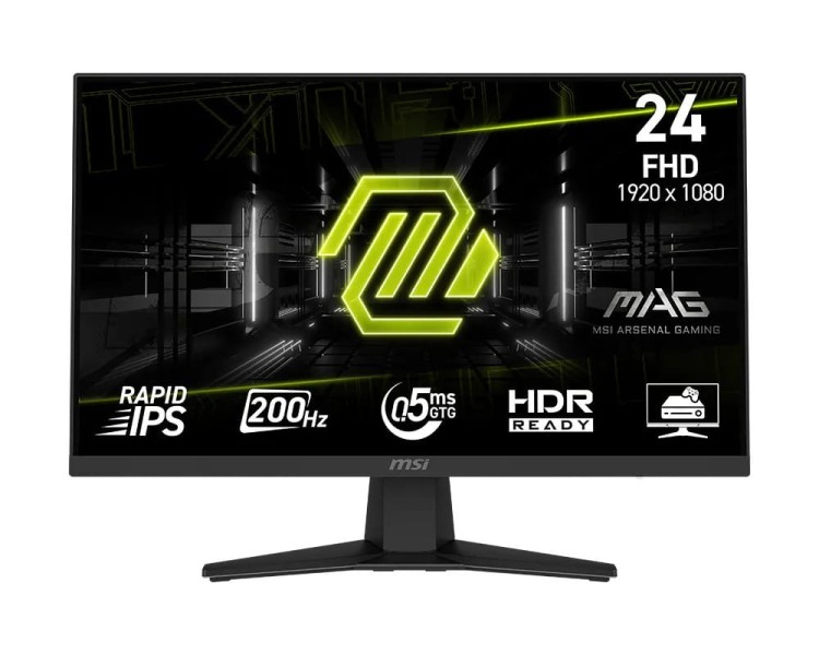 MSI Monitor 23.8 cala MAG 244F LED/FHD/Flat/200Hz/czarny