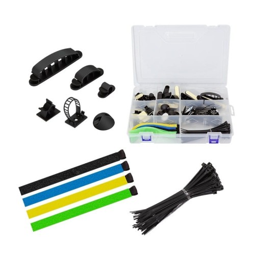 LogiLink Zestaw organizerów kabli, 8 elementów