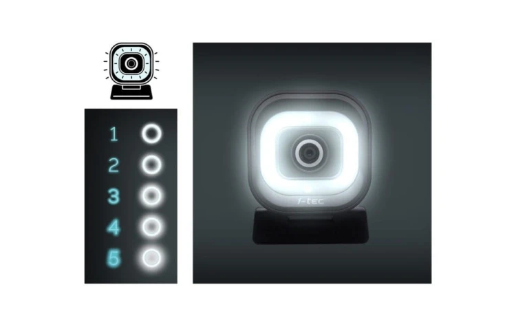 i-tec Kamera SOLOMON 700 STREAM 4K Webcam z Ring Light PDAF - CAMSOLOMON4K700