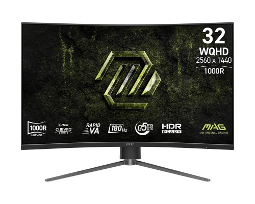 MSI Monitor MAG 325CQPF E18 31.5/LED/WQHD/LED/Zakrzywiony/180Hz/Czarny