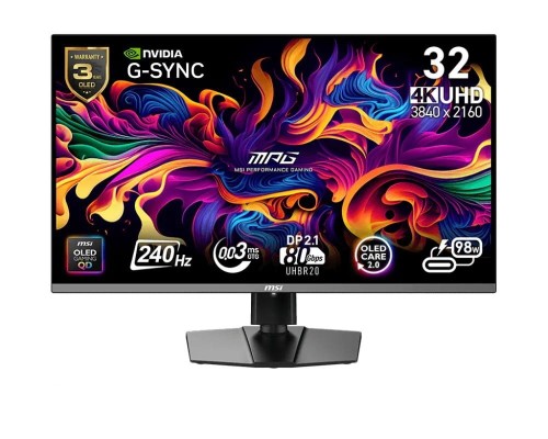 MSI Monitor MPG 322URX QD-OLED 31.5/LED/FLAT/240Hz/Czarny
