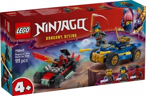 LEGO Klocki Ninjago 71840 Pojedynek wyścigowy Rogue kontra Drix