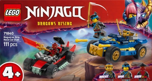 LEGO Klocki Ninjago 71840 Pojedynek wyścigowy Rogue kontra Drix