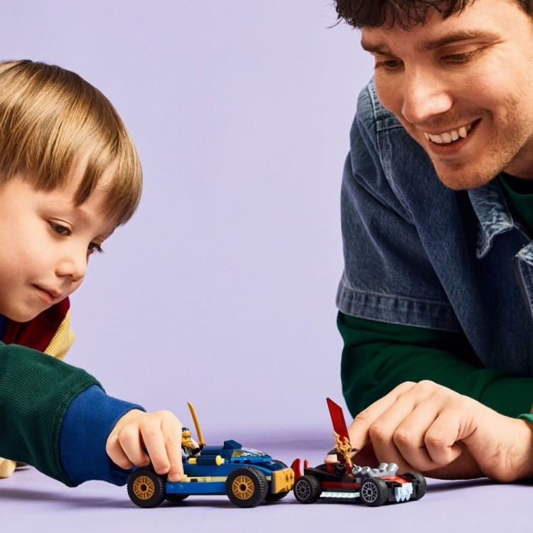 LEGO Klocki Ninjago 71840 Pojedynek wyścigowy Rogue kontra Drix