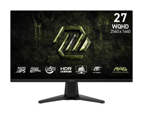MSI Monitor MAG 275QF E20  27 cali/LED/WQHD/Flat/200Hz/Czarny