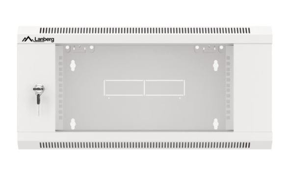 Lanberg Szafa instalacyjna RACK wisząca 19 cali 4U 600 szara WFFA-5604-10S