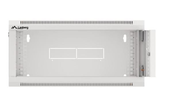 Lanberg Szafa instalacyjna RACK wisząca 19 cali 4U 600 szara WFFA-5604-10S