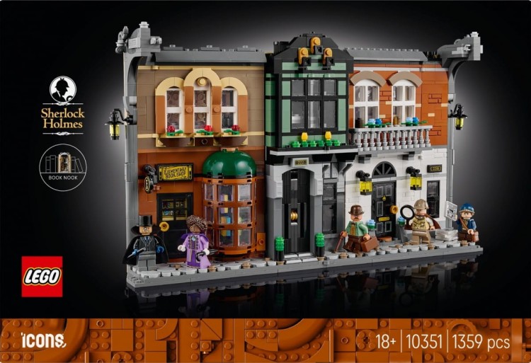 LEGO Klocki Icons 10351 Sherlock Holmes: Book nook