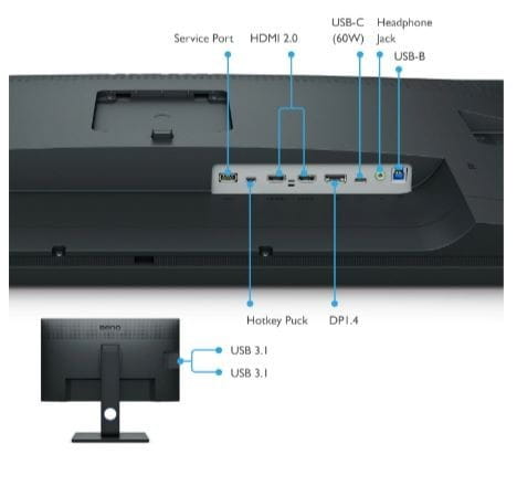 Benq Monitor 31.5 cala SW321C 4K LED 4ms/4K/1000:1/HDMI