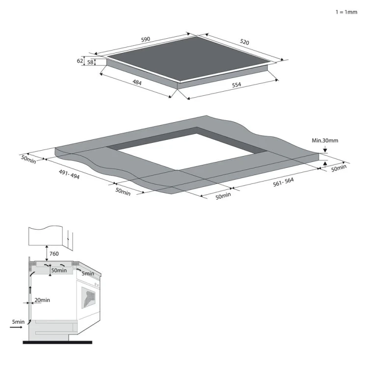 Candy Płyta indukcyjna CDTP644SC/E1