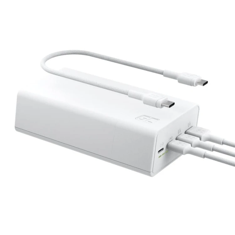 Green Cell Powerbank 30 000mAh, 22.5W, 4 porty, biały