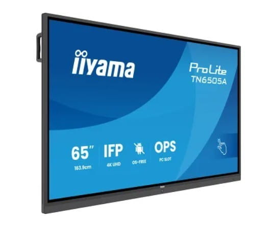 IIYAMA Monitor 65 cali TN6505A-B1AG IPS,4K,40pkt,500cd,nonOS,1200:1,5ms,    DeepContrast-IR+, 1xVGA,2xHDMI,DP,USB-C(PD65W),2xRJ45,2x20W,PiP,PbP,UCHWYT