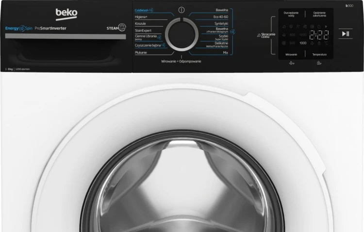 Beko Pralka slim BM3WFU3821WBW