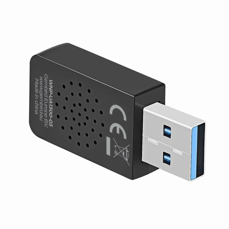 Gembird Karta sieciowa bezprzewodowa dwupasmowa USB Wi-Fi AC1300