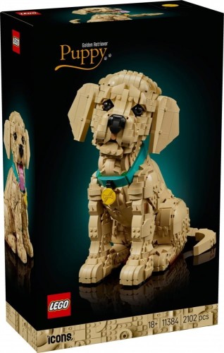 LEGO Klocki Icons 11384 Szczeniak golden retriever