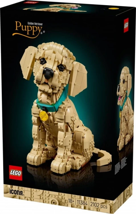 LEGO Klocki Icons 11384 Szczeniak golden retriever