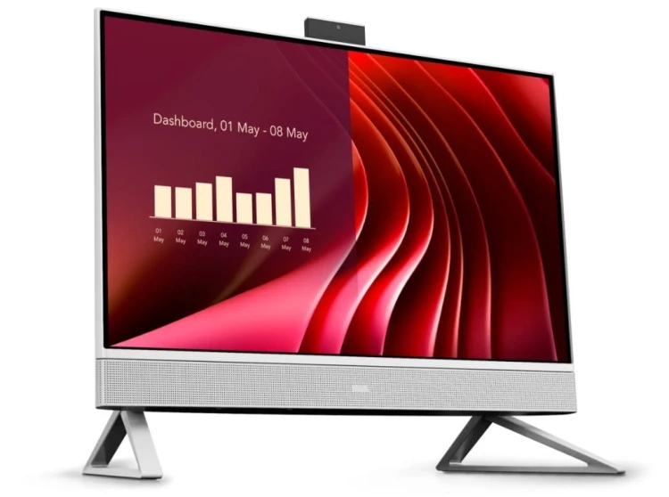 Dell Komputer Dell 24 All-in-One EC24250 Win 11 Pro i5-1334U/16GB/512GB SSD/23.8 FHD/Intel Iris Xe/Cam/WLAN + BT/Backlit Kb/3Y ProSupport