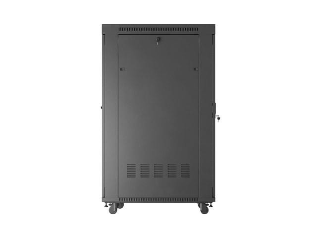 Lanberg Szafa instalacyjna rack stojąca 19 cali 32U 600x1000 drzwi przeszklone LCD czarna (Flat pack)