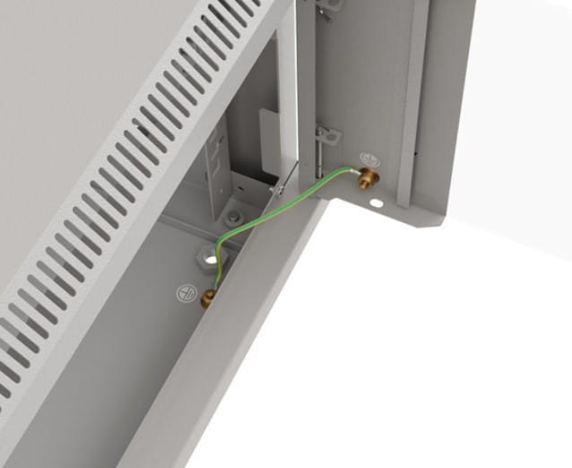 Lanberg Szafa instalacyjna rack wisząca 19" 4U 540x350 szara drzwi przeszklone (flat pack)