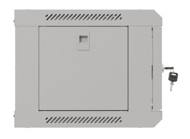 Lanberg Szafa instalacyjna rack wisząca 19" 4U 540x350 szara drzwi przeszklone (flat pack)