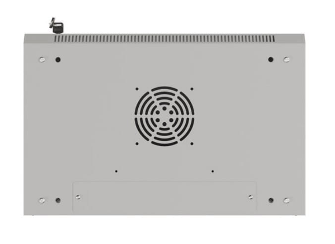Lanberg Szafa instalacyjna rack wisząca 19" 4U 540x350 szara drzwi przeszklone (flat pack)