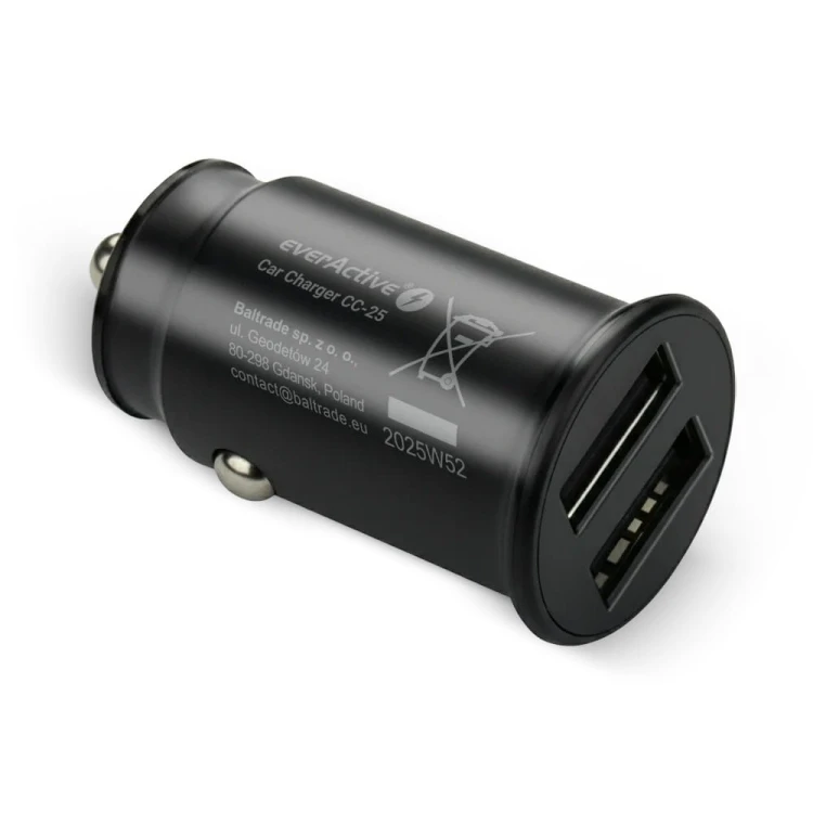 everActive Ładowarka samochodowa CC-25 2XUSB 12W