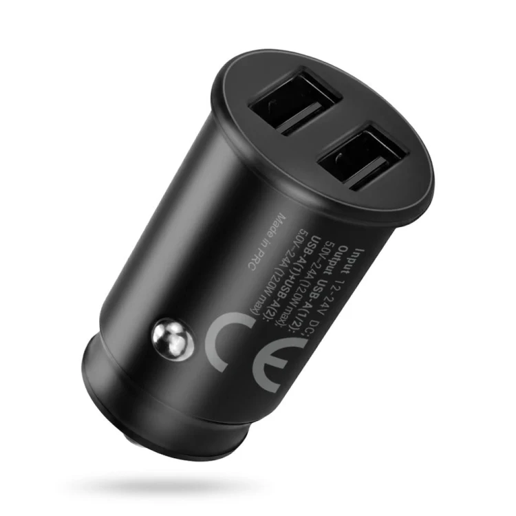 everActive Ładowarka samochodowa CC-25C 2XUSB 12W + kabel USB-C
