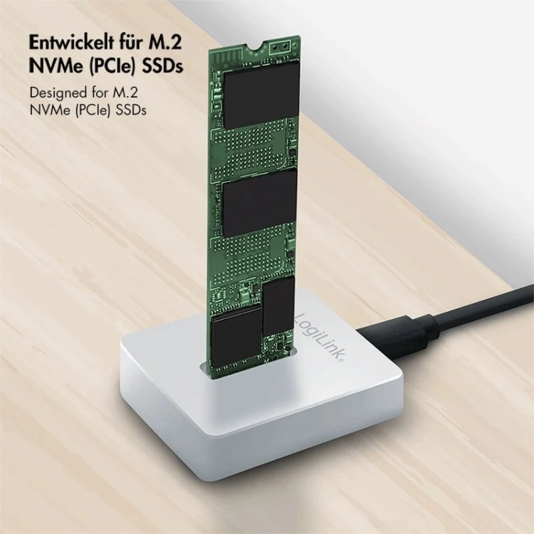 LogiLink Stacja dokująca dla M.2 NVMe, USB 3.2 Gen2