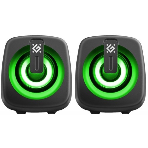 Defender Głośniki komputerowe J1 2.0 6W LED USB czarne