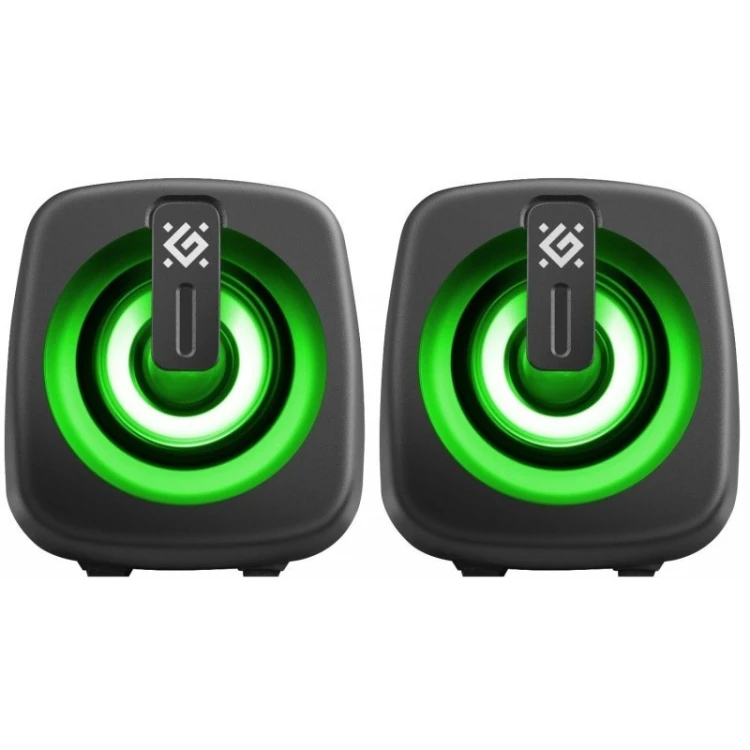 Defender Głośniki komputerowe J1 2.0 6W LED USB czarne