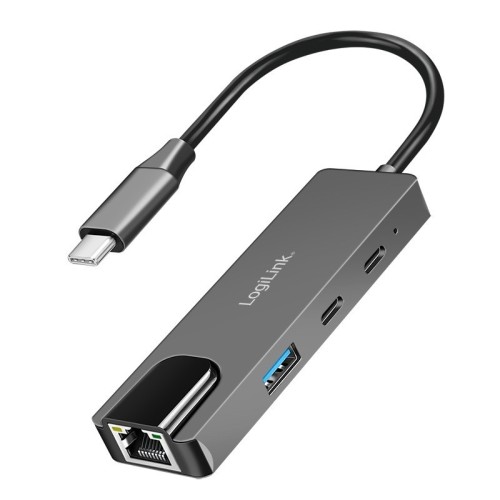 LogiLink Hub USB 3.2 Gen 1,3port y, z 2.5G Gigabit ethernet