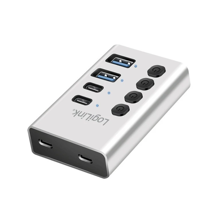LogiLink Hub 4xUSB3.2 Gen1 z przełącznikiem on/off