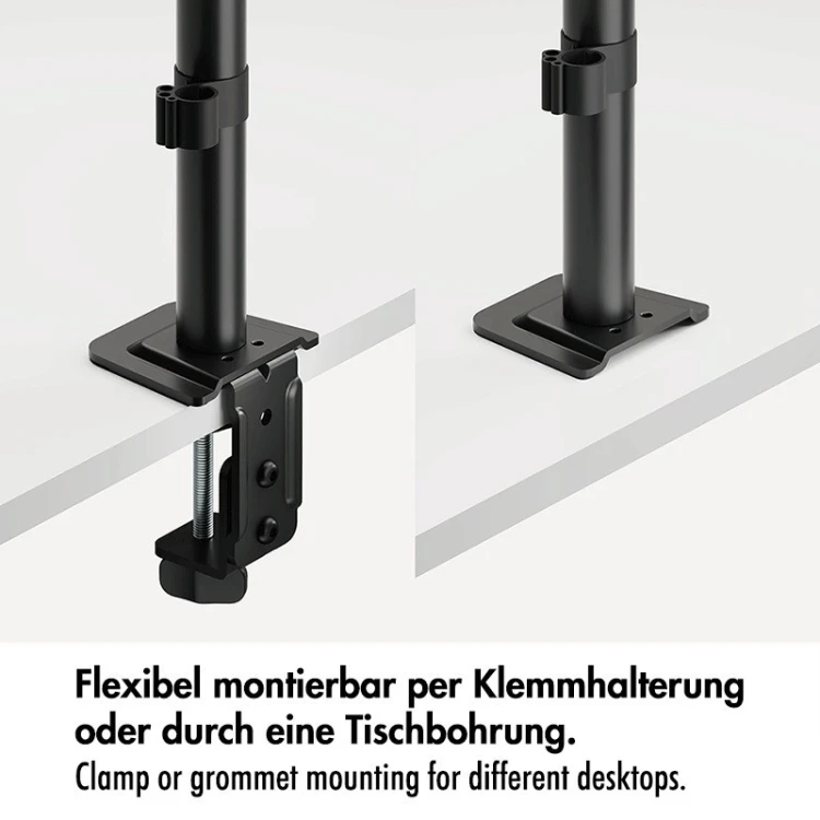 LogiLink Uchwyt na 3 monitory, 17-27 cale ,max 10kg na ramie
