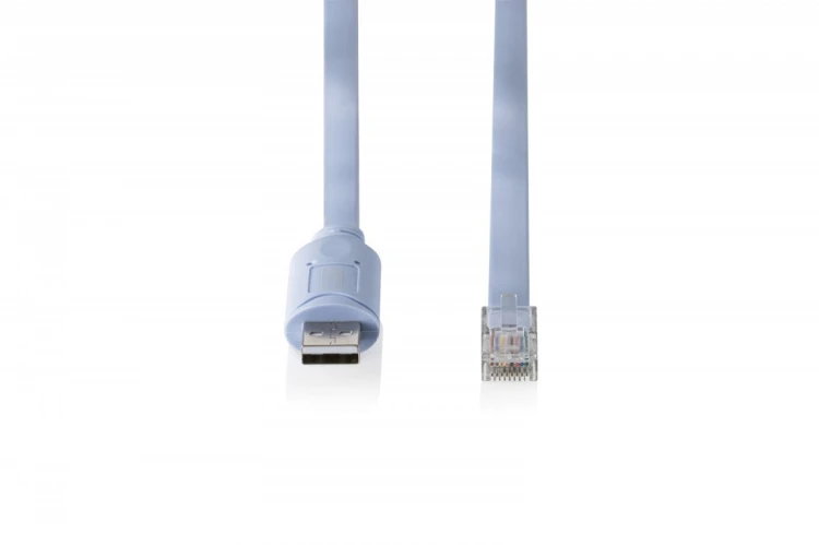 Digitus Kabel adapter do konsoli USB-A 2.0 męski do RJ45 | Chipset FTDI (FT232RNL) | jasnoniebieski | 1.8m