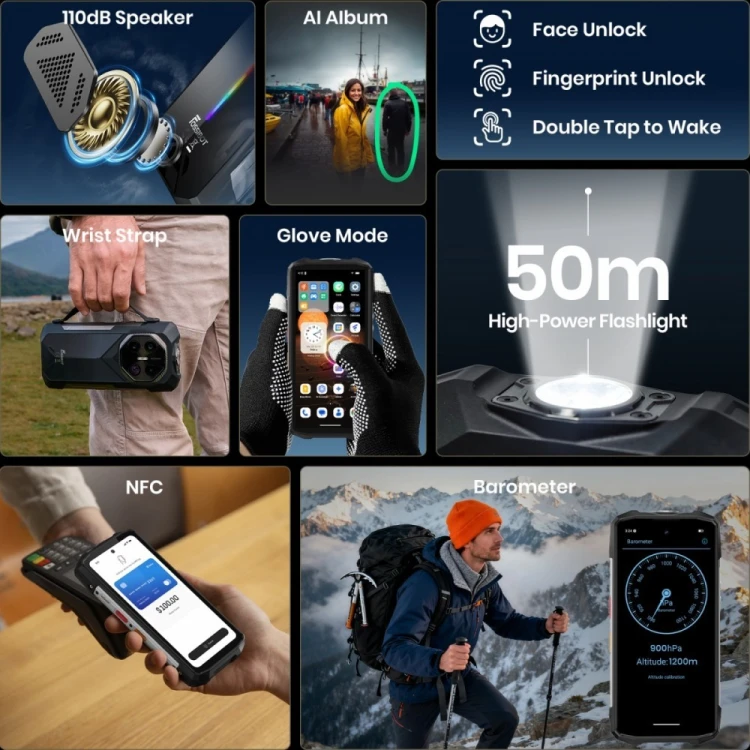 Fossibot Smartfon F113 gray CH