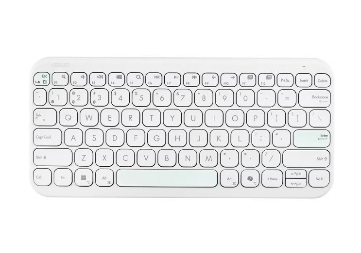 Asus Klawiatura Marshmallow KW100 BT5.0LE/Iridescent White