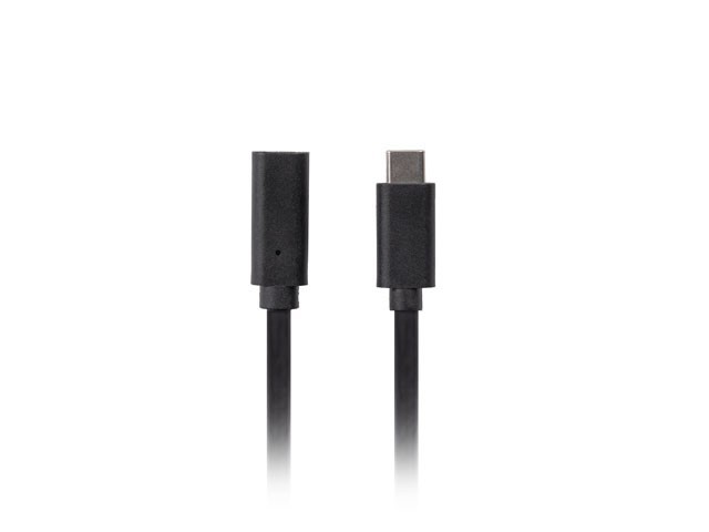 Lanberg Przedłużacz USB-C M/F 3.1 0.5m czarny