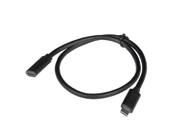Lanberg Przedłużacz USB-C M/F 3.1 0.5m czarny