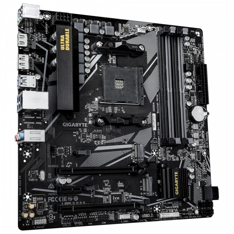 Gigabyte Płyta główna B550M DS3H R2 AM4 4DDR4 DP/HDMI mATX