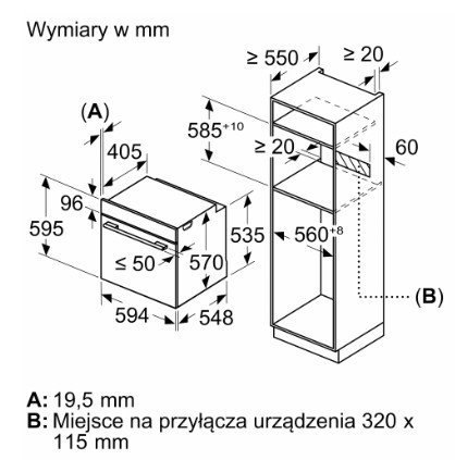 Bosch Piekarnik HQA334EB4 Serie 4 Funkcja Pary